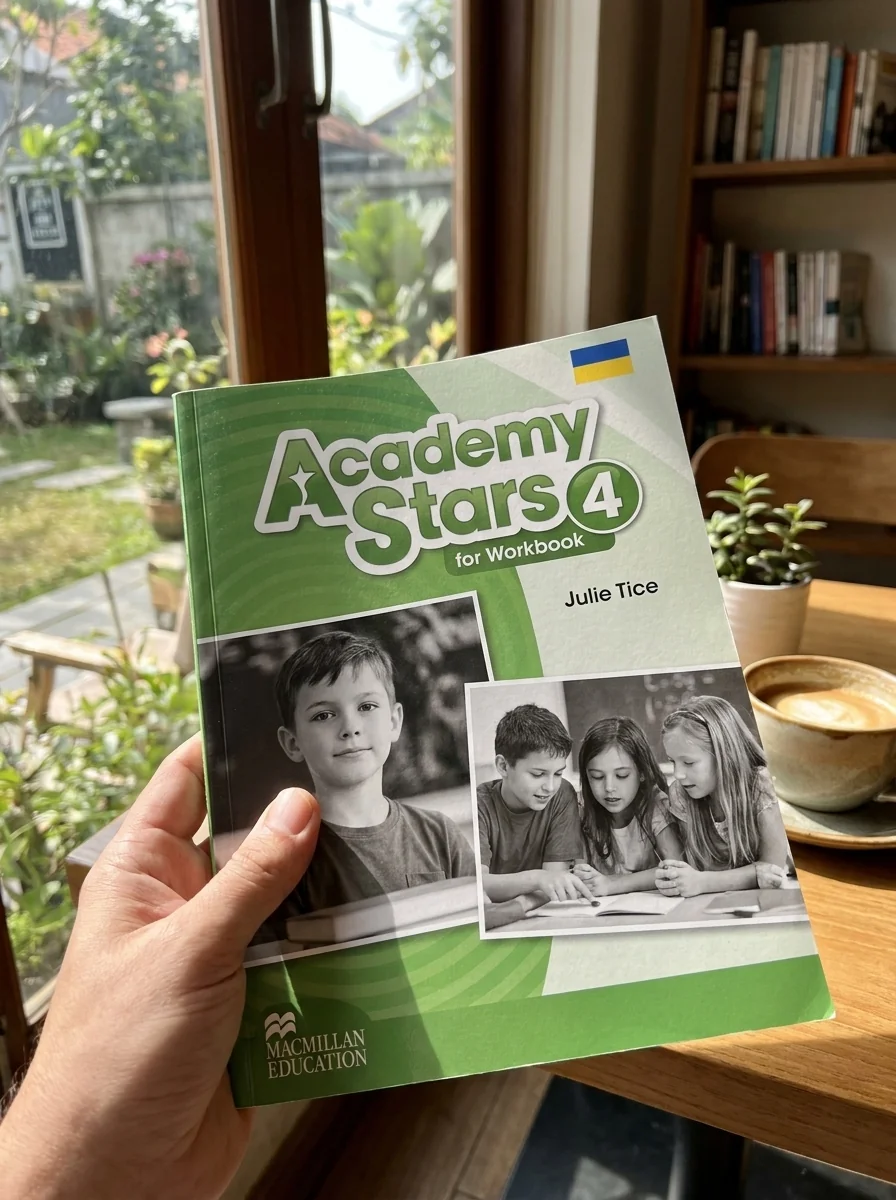 Academy Stars for Ukraine Level 4 Workbook — Джулі Тайс, обкладинка