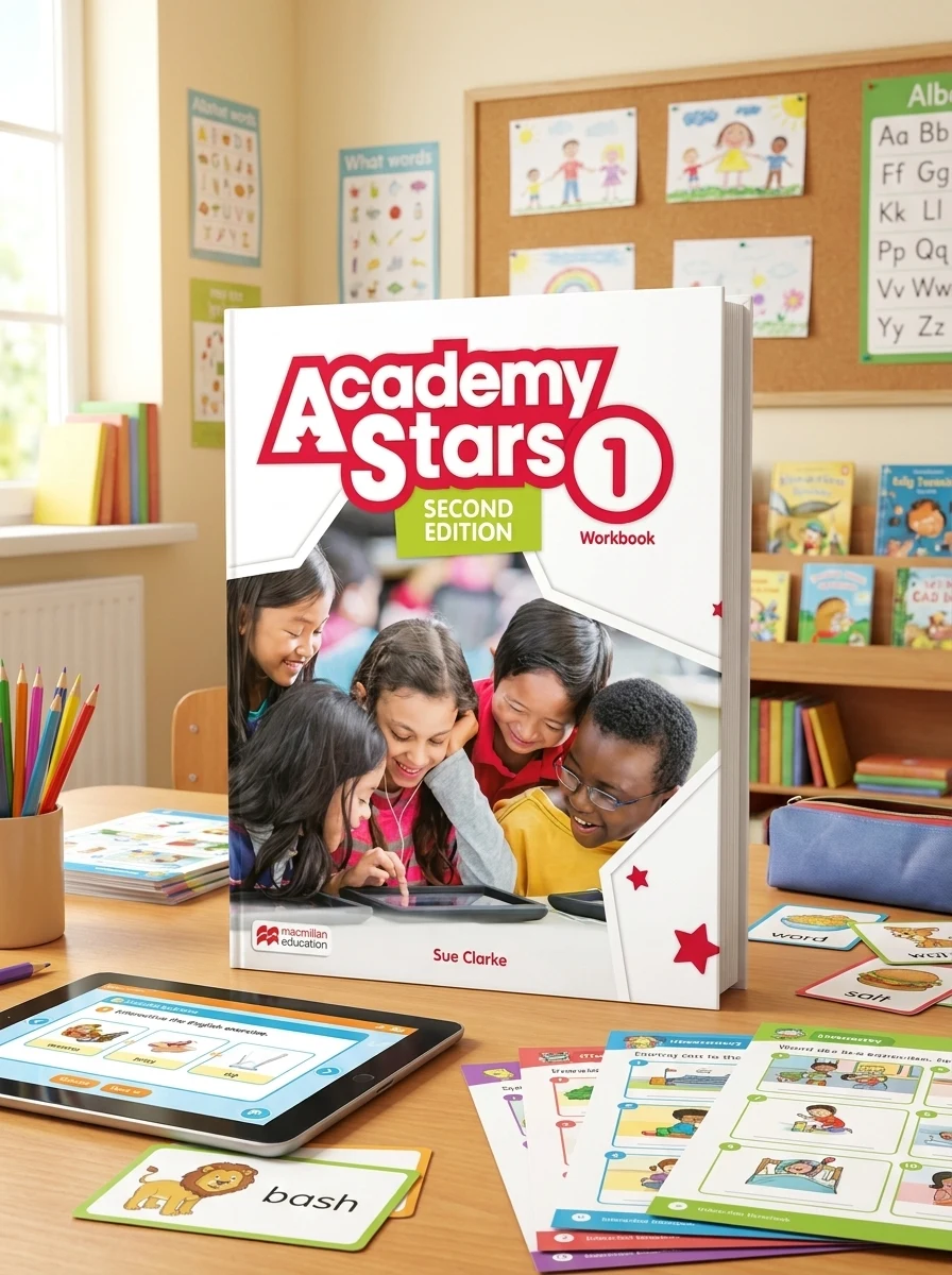 Academy Stars Second Edition Level 1 Workbook with Digital Workbook, обкладинка