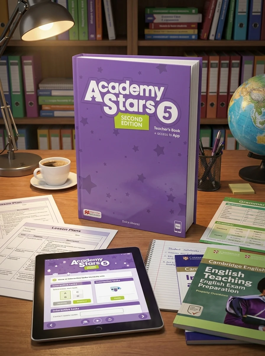 Academy Stars Second Edition Level 5 Teacher's Book with App — Дульче Альварес, обкладинка