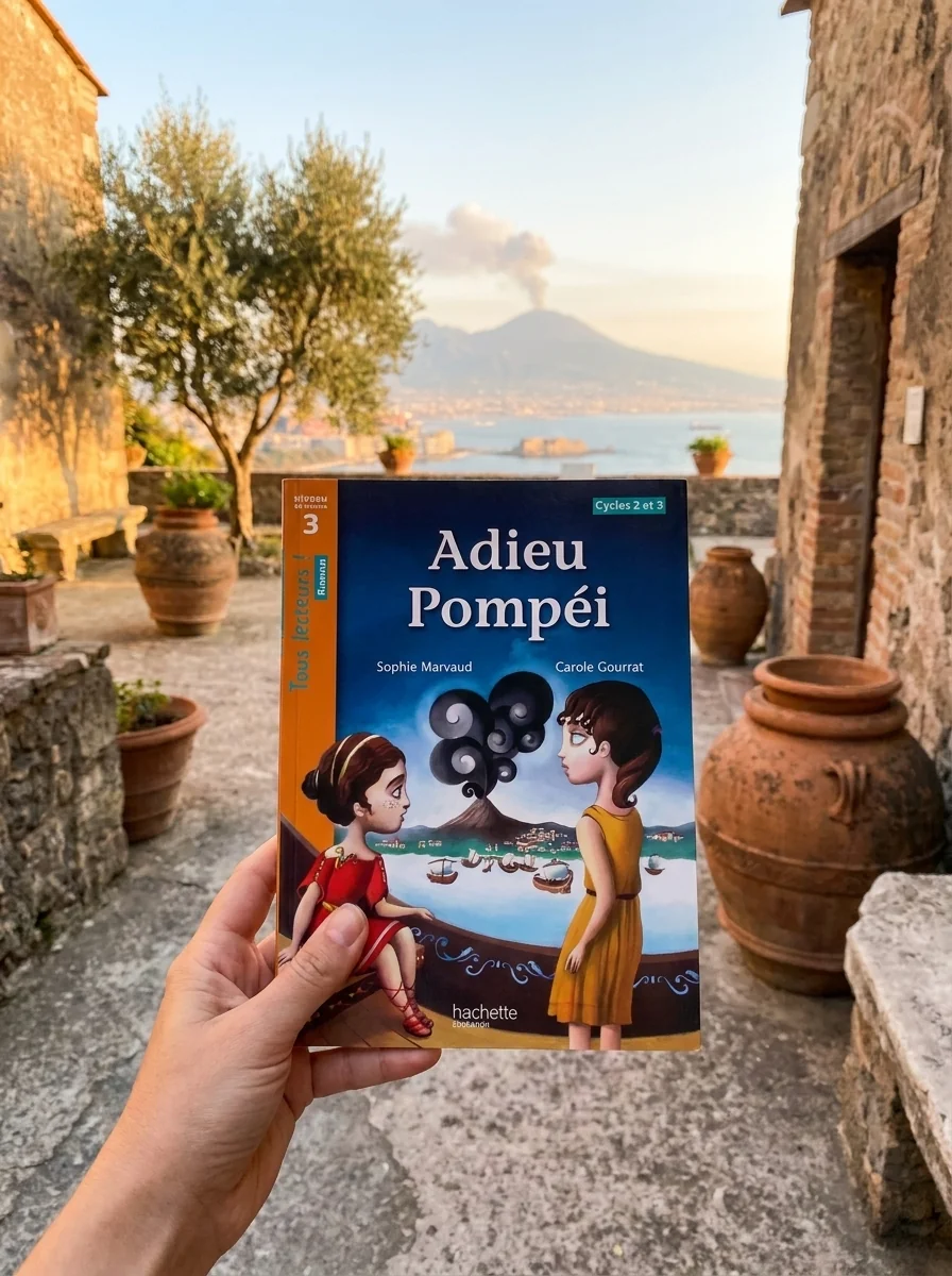 Adieu Pompéi Niveau 3. Tous lecteurs! Roman. Livre élève — Керол Гуррат, обкладинка