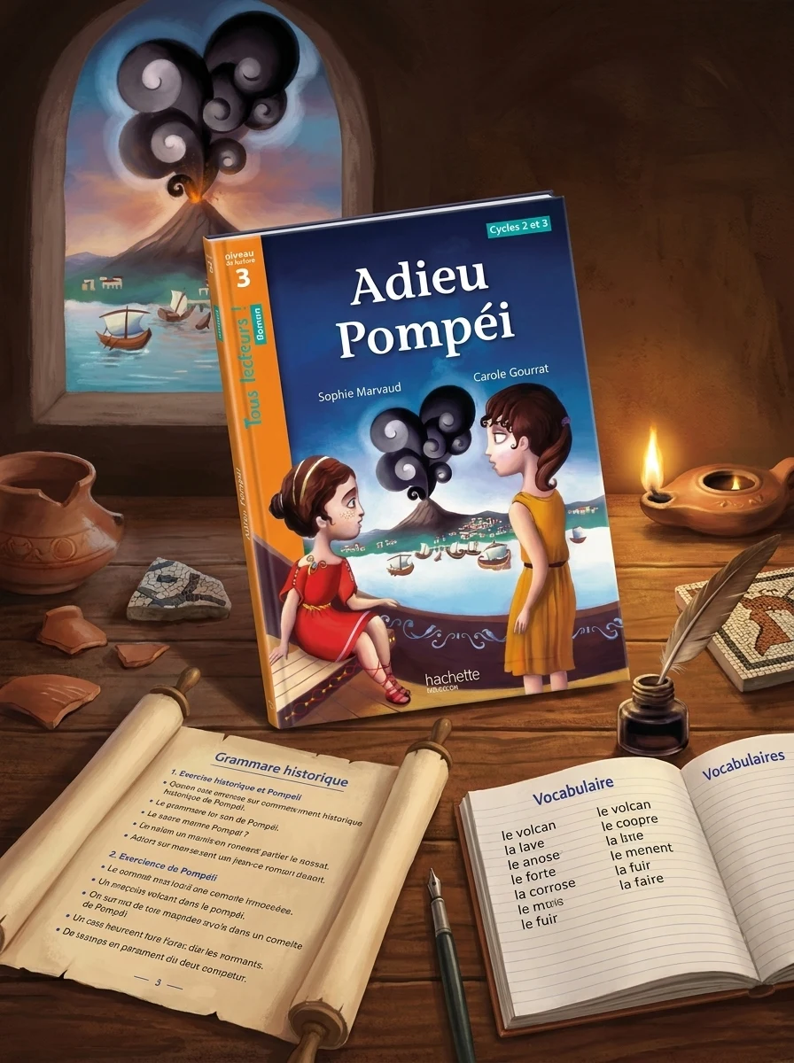 Adieu Pompéi Niveau 3. Tous lecteurs! Roman. Livre élève — Вивчення мов