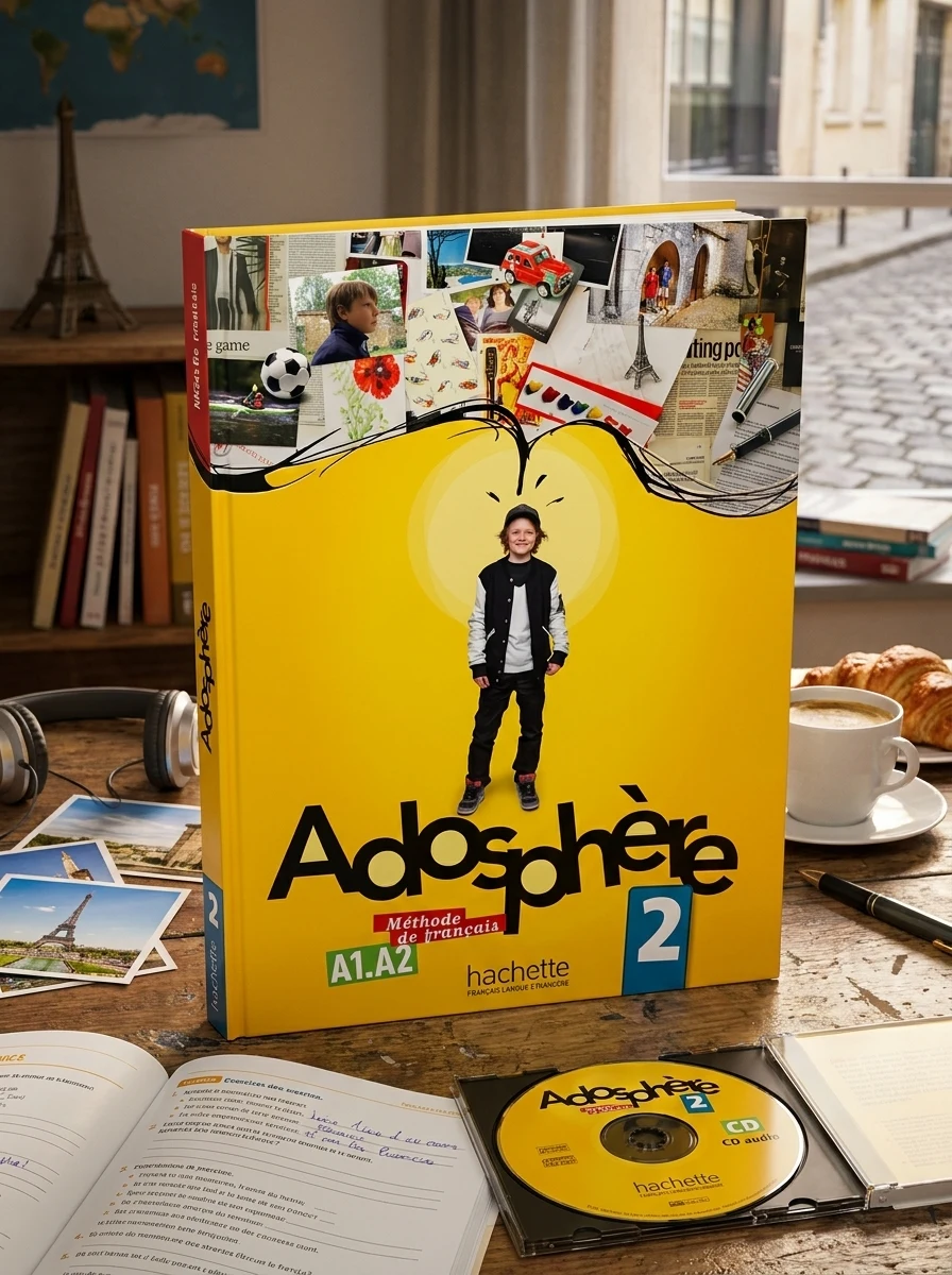 Adosphe're. Niveau 2/ Livre de l'ele've + CD — Вивчення мов