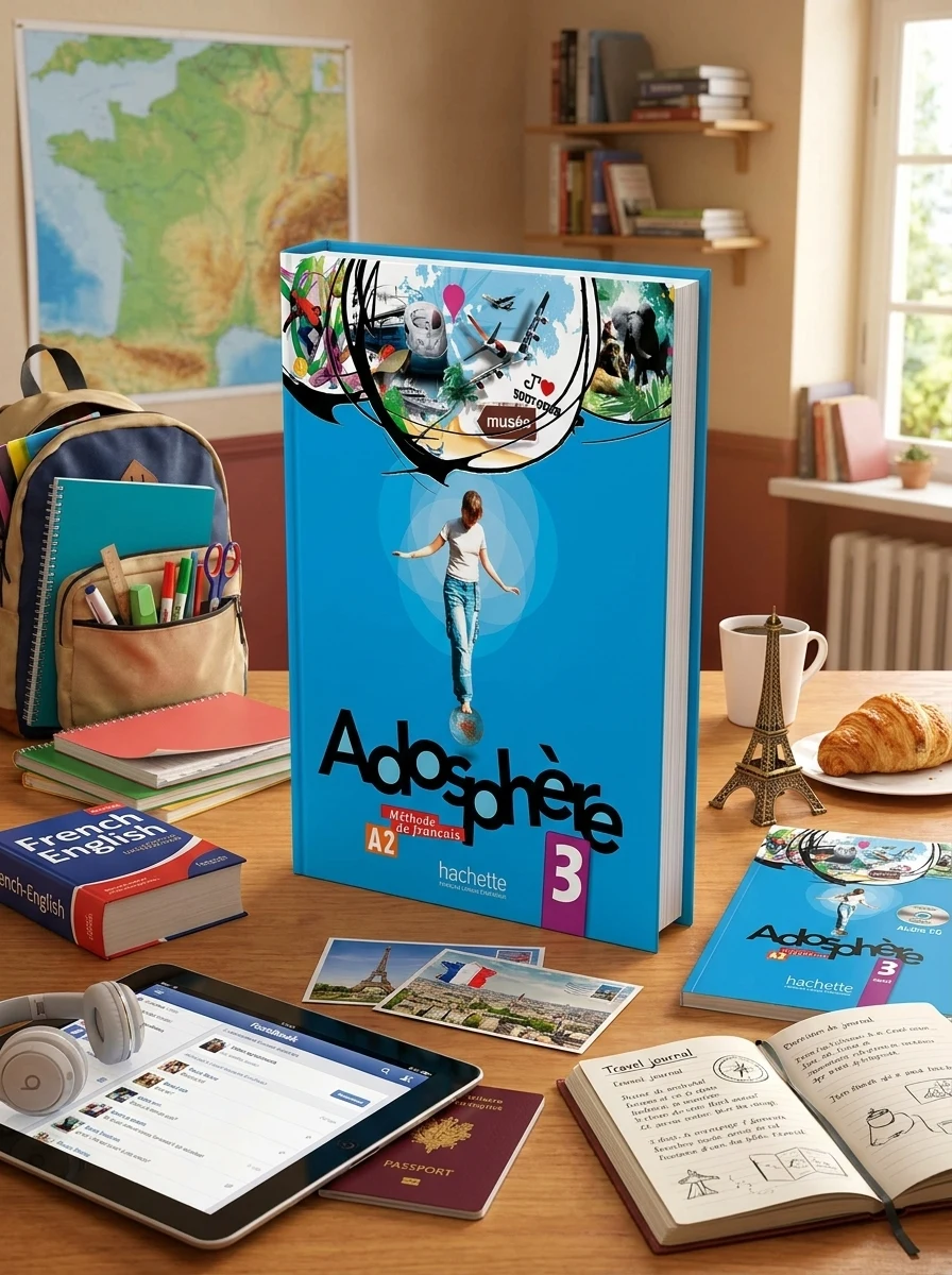 Adosphe're. Niveau 3/ Livre de l'ele've + CD — Фаб'єн Галлон, обкладинка