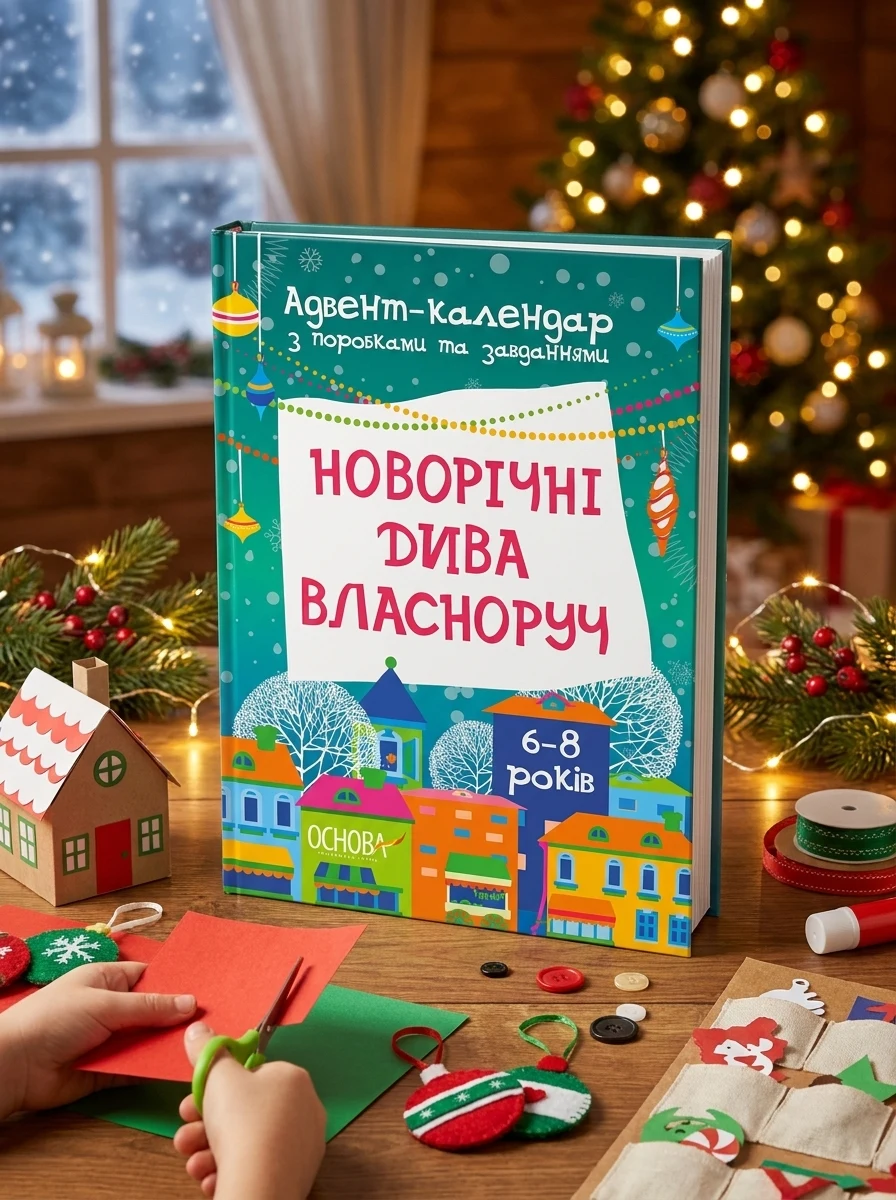 Адвент. Новорічні дива власноруч. Адвент-календар з поробками та завданнями. 6-8 років