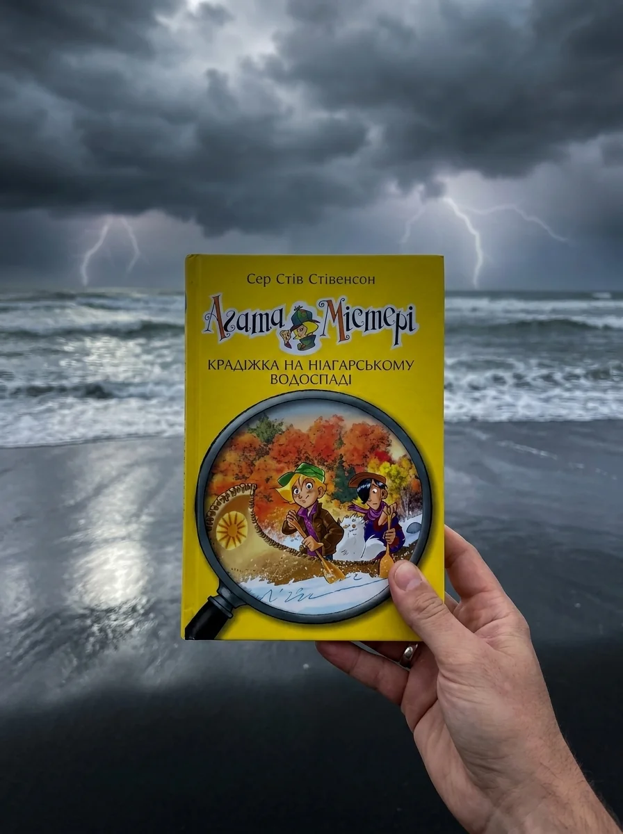 Агата Містері. Крадіжка на Ніагарському водоспаді. Книга 4 — Стів Стівенсон, обкладинка