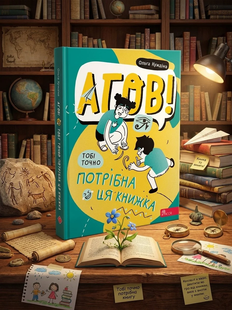 Агов! Тобі точно потрібна ця книжка. — Ольга Куждіна, обкладинка