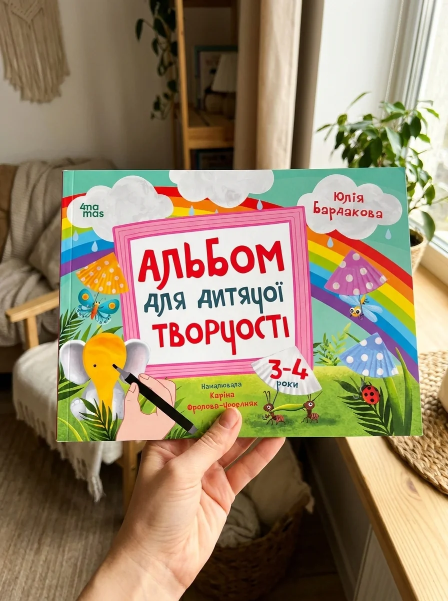 Альбом для дитячої творчості. 3-4 роки — Розвивальні книги