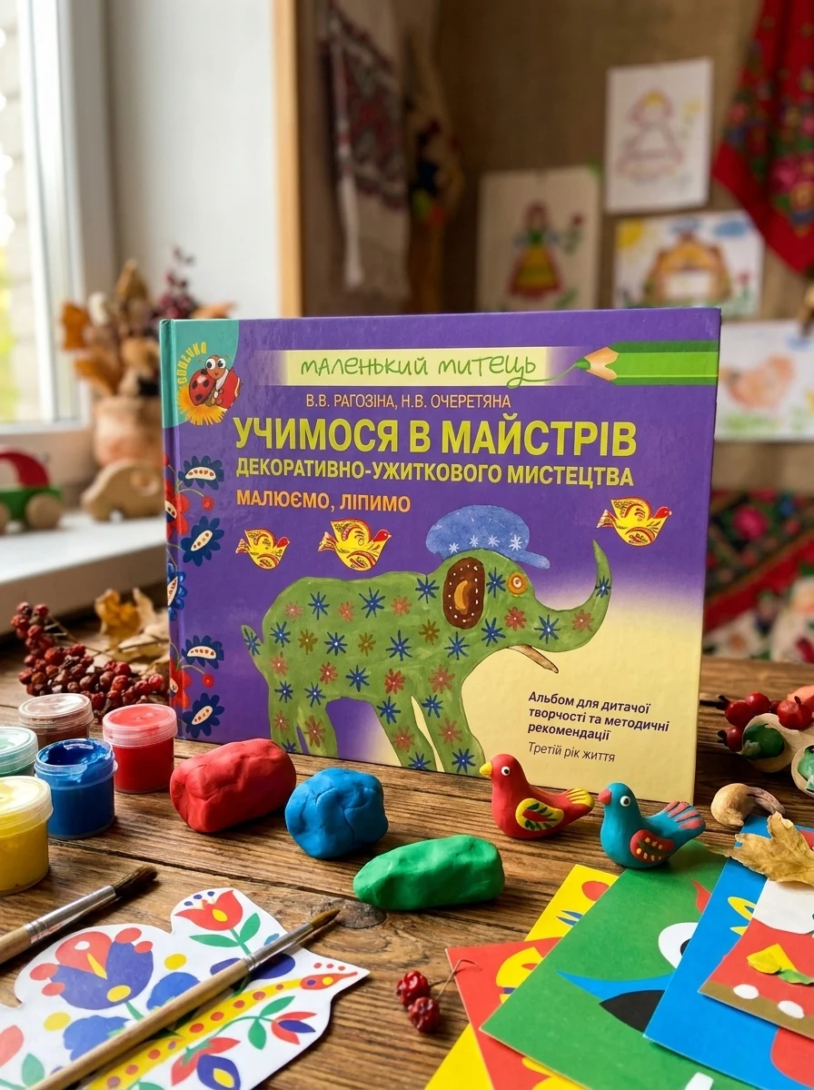 Альбом для дитячої творчості. Учимося в майстрів декоративно-ужиткового мистецтва. Третій рік життя