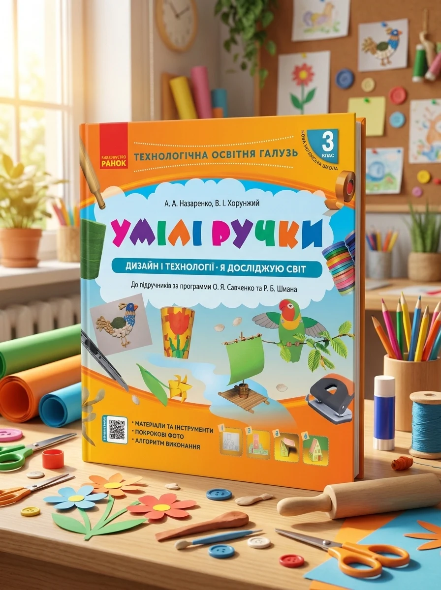 Альбом-посібник з трудового навчання «Умілі ручки» Я досліджую світ. Дизайн і технології 3 клас