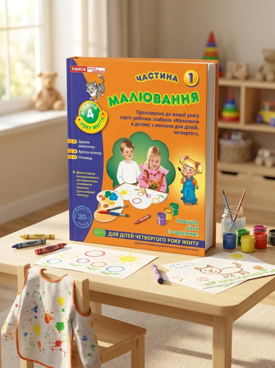 Альбом з малювання. Молодша група, 3-4 роки. Частина 1 — Дитяча література