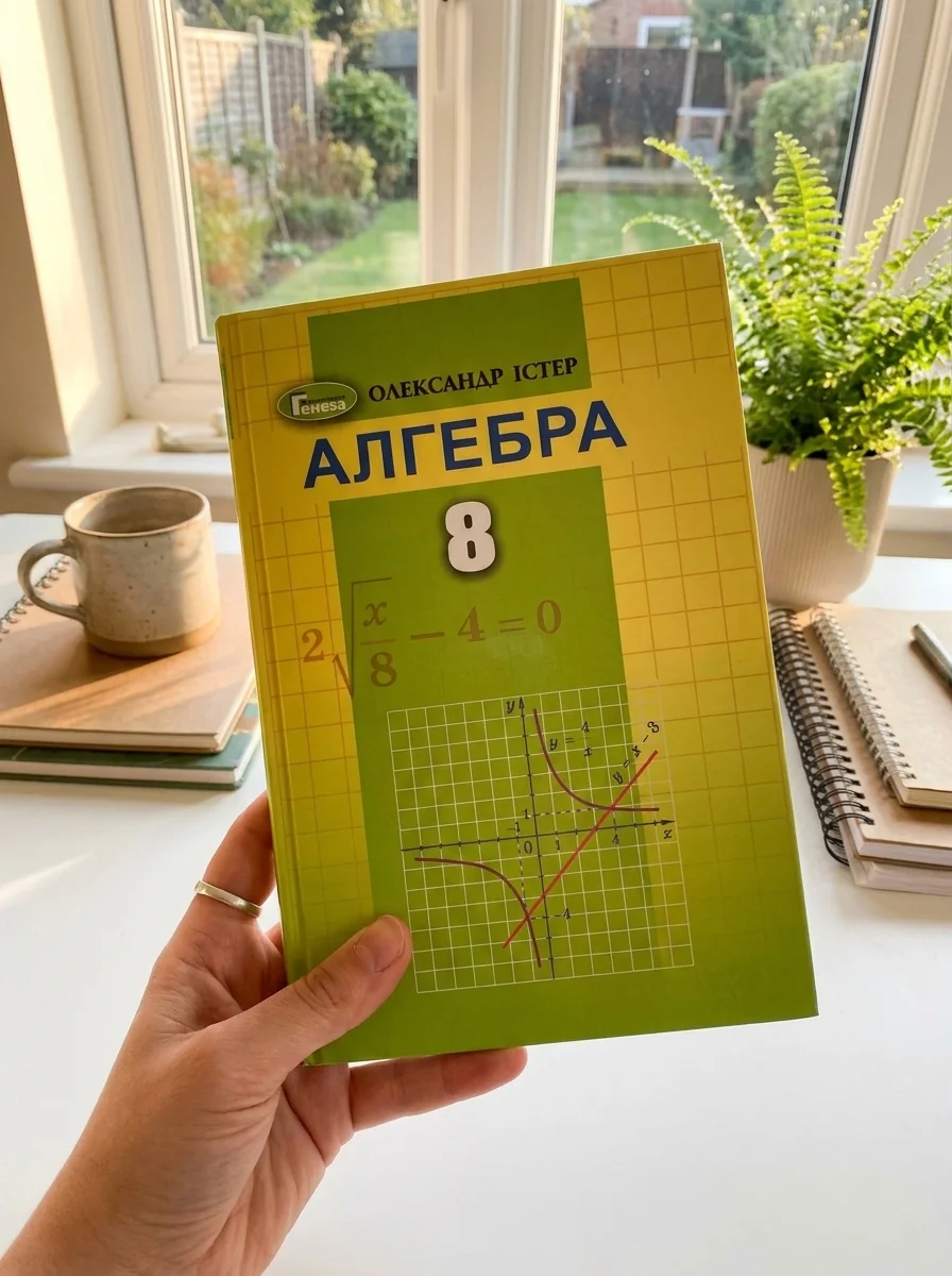Алгебра 8 клас — Олександр Істер, обкладинка