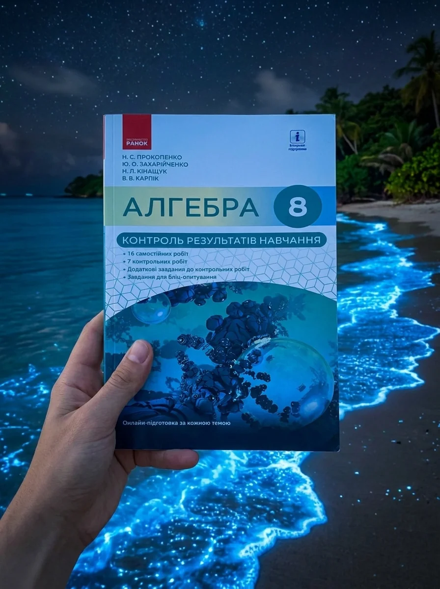 Алгебра. 8 клас. Контроль результатів навчання — Вадим Карпік, обкладинка