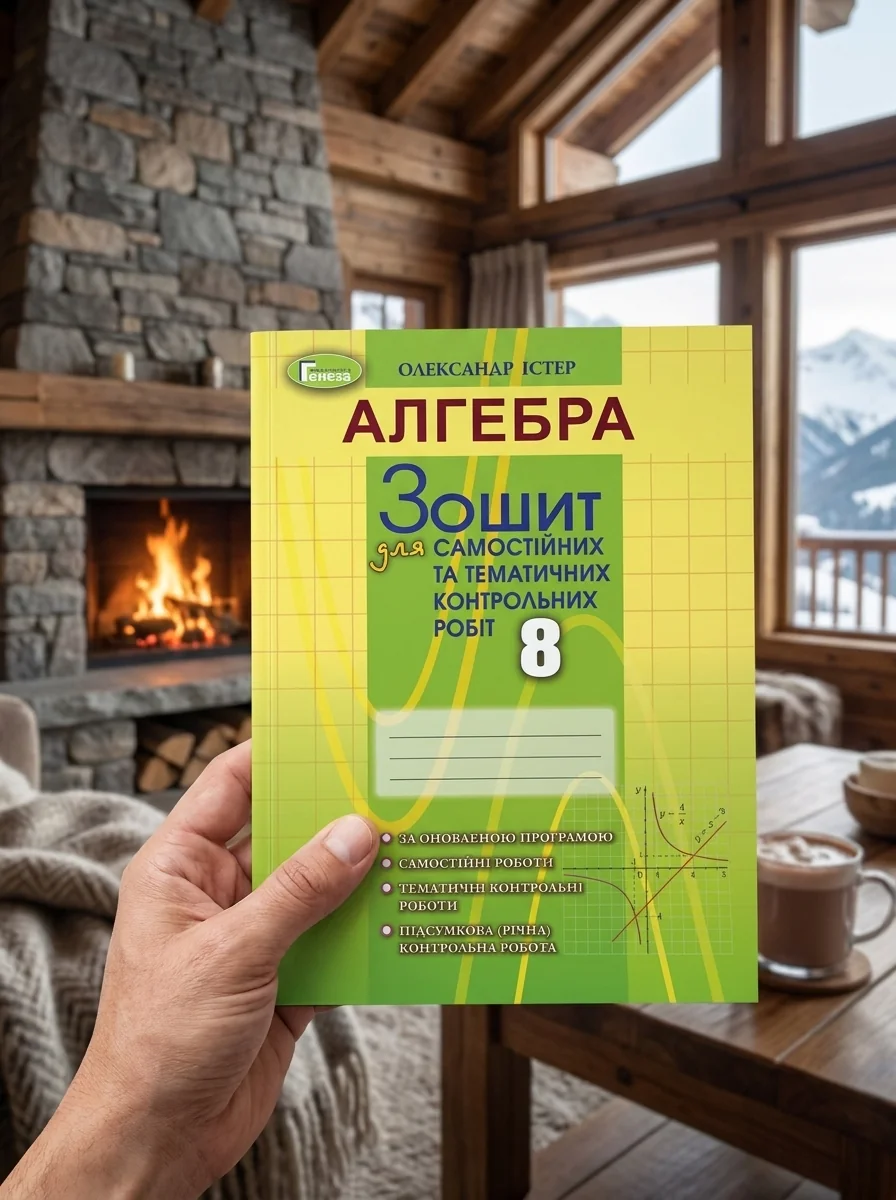 Алгебра 8 клас. Зошит для самостійних та тематичних контрольних робіт — Олександр Істер, обкладинка
