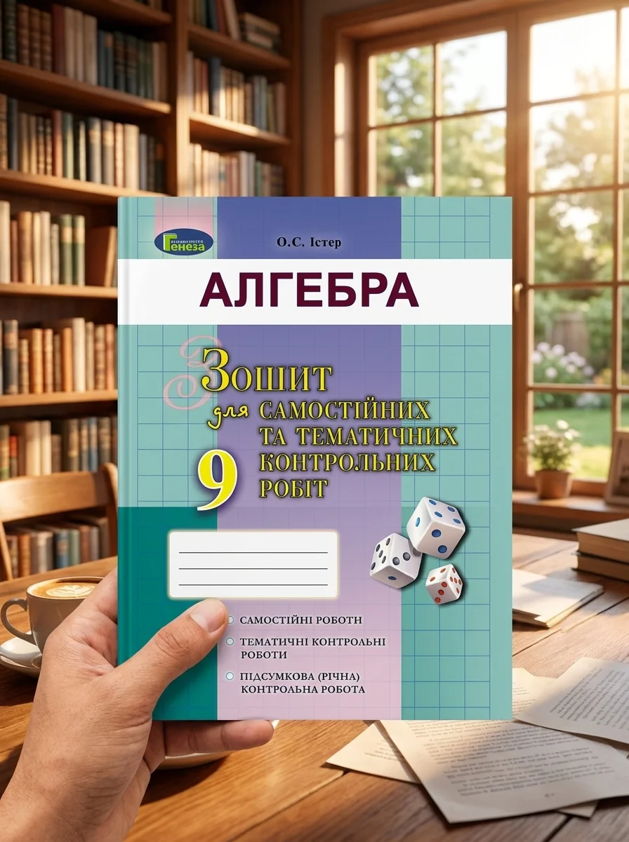 Алгебра 9 клас. Зошит для самостійних та тематичних контрольних робіт — Олександр Істер, обкладинка