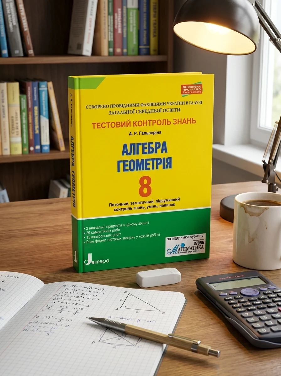 Алгебра. Геометрія. 8 клас. Тестовий контроль результатів навчання. — Вивчення мов