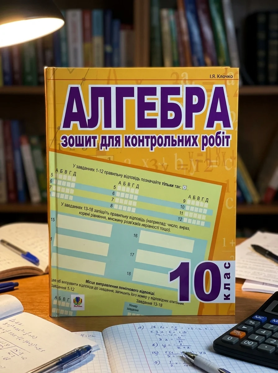 Алгебра. Зошит для контрольних робіт. 10 клас — фото 2