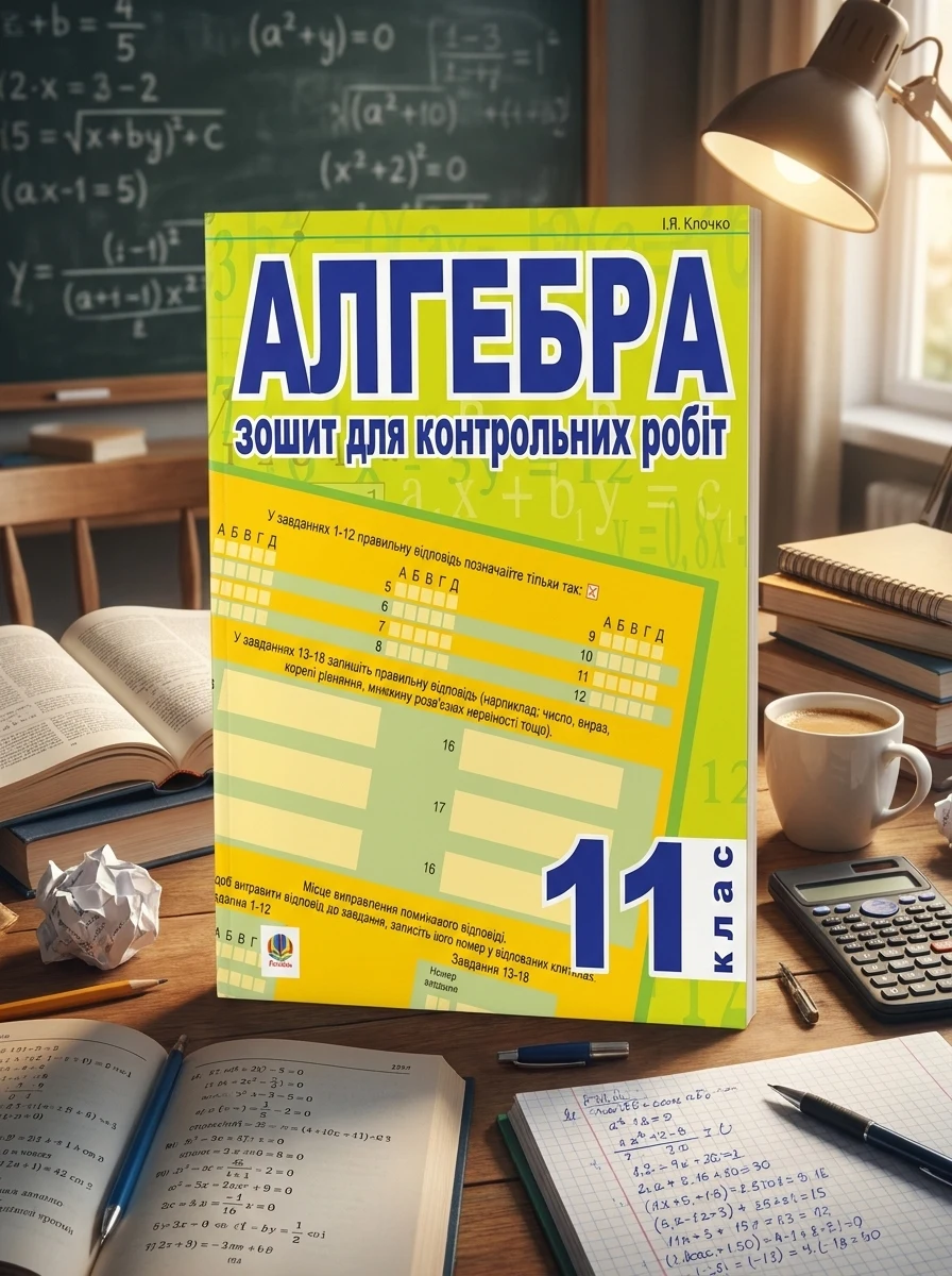 Алгебра. Зошит для контрольних робіт. 11 клас