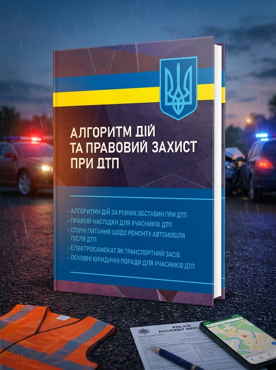 Алгоритм дій та правовий захист при ДТП