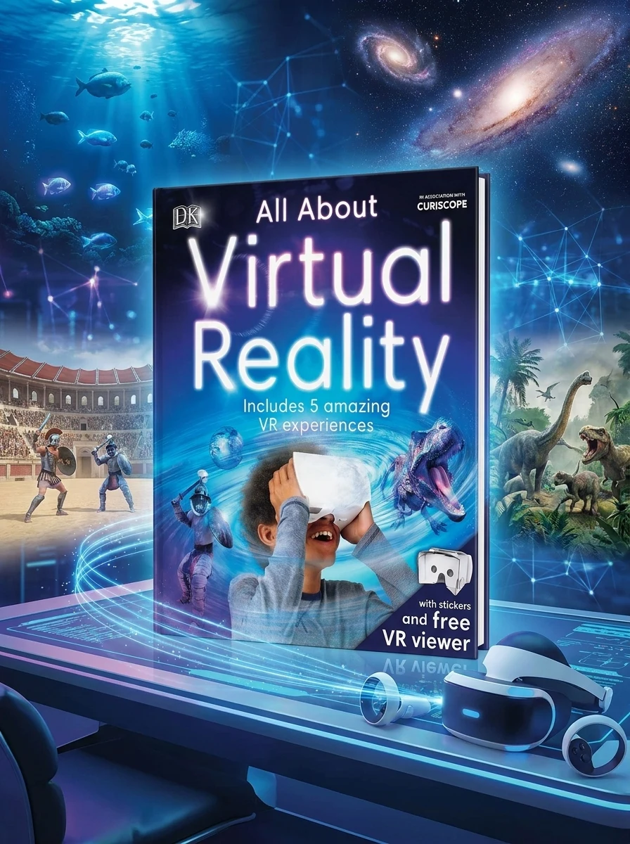 All About Virtual Reality. Includes 5 Amazing VR Experiences — Jack Challoner, обкладинка