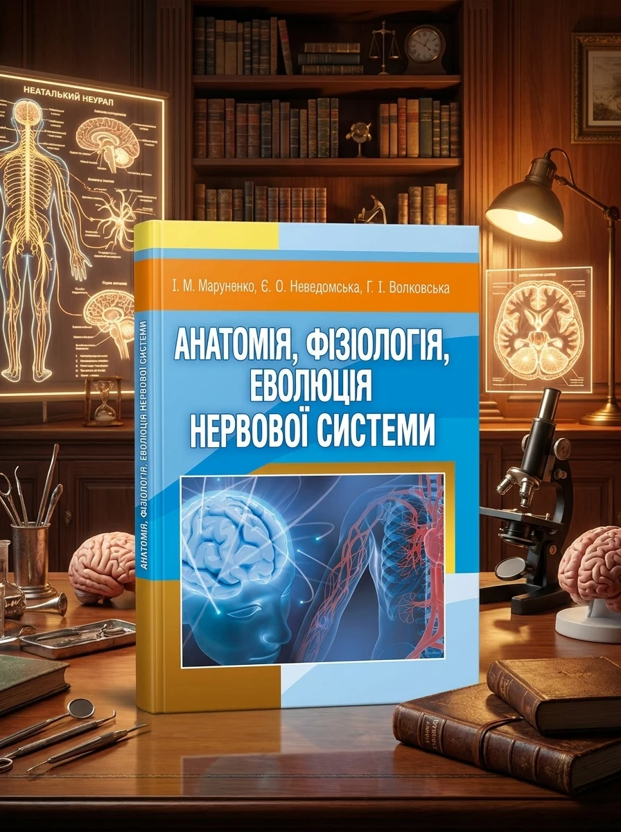 Анатомія, фізіологія, еволюція нервової системи. — Маруненко І. М., обкладинка