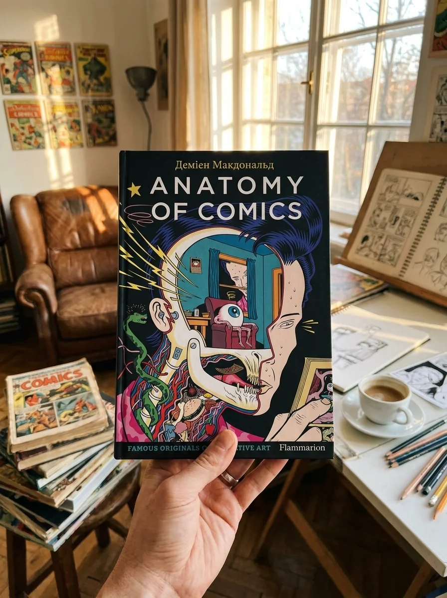 Anatomy of Comics — Деміен Макдональд, обкладинка