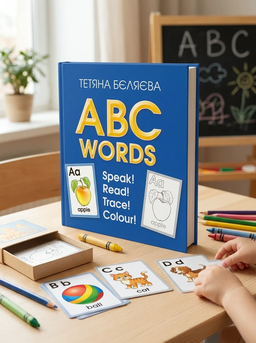 Англійська абетка ABC Words. Картки — Вивчення мов