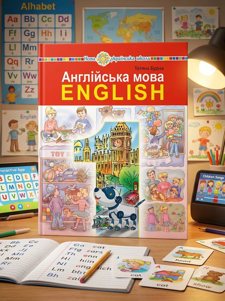 Англійська мова. 1 клас. Підручник (з аудіосупроводом) — Підручники для школярів