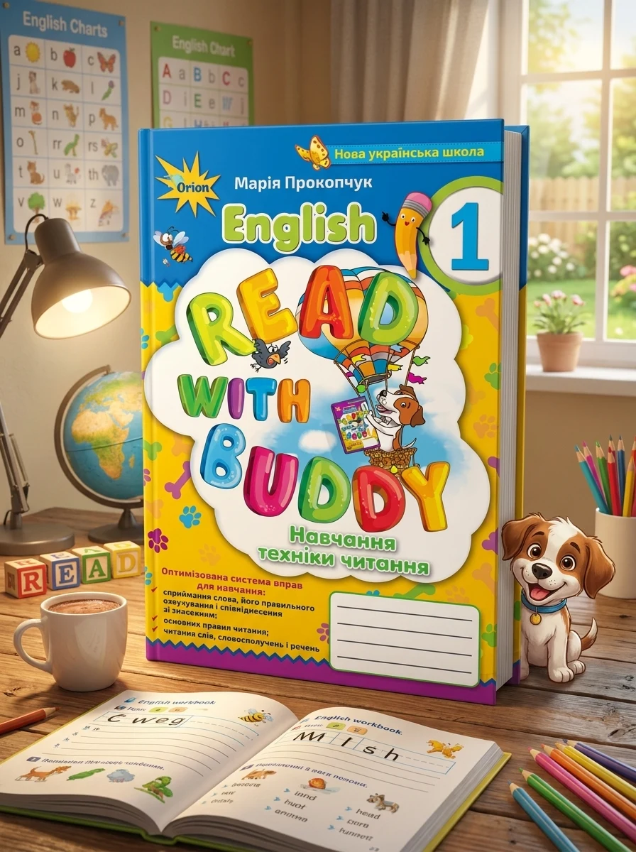 Англійська мова 1 клас. Read with Buddy. Навчання техніки читання — Вивчення мов