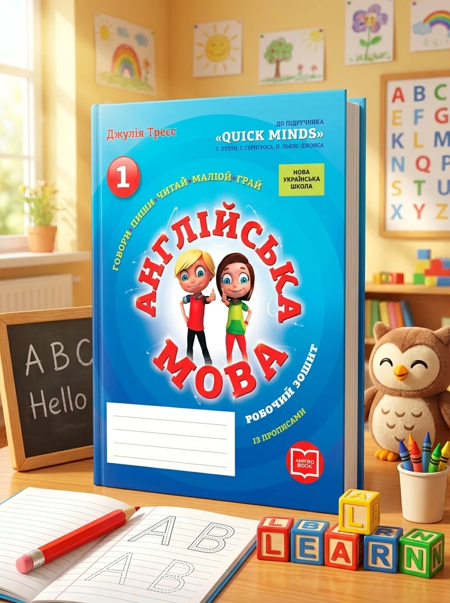 Англійська мова. 1 клас. Робочий зошит із прописами (до підручника Г. Пухти, Ґ. Ґернґроса, П. Льюіс-Джонса) — Вивчення мов