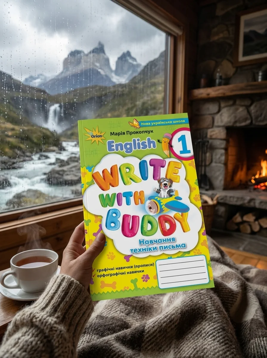 Англійська мова 1 клас. Write with Buddy — Марія Прокопчук, обкладинка