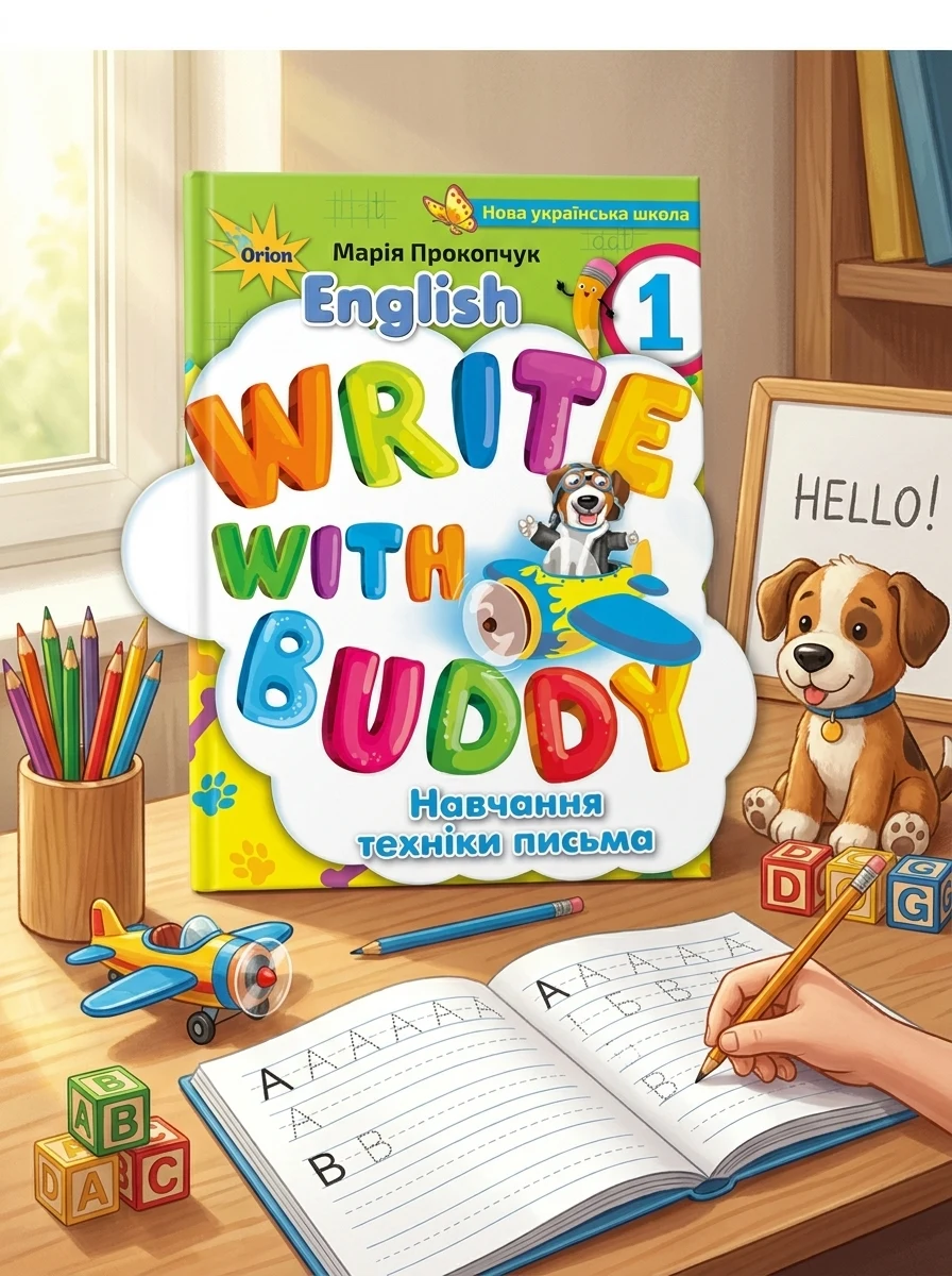 Англійська мова 1 клас. Write with Buddy