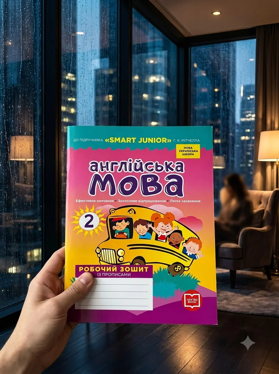 Англійська мова. 2 клас. Робочий зошит із прописами. До підручника Smart Junior Г.К. Мітчелла — Лана Грейс, обкладинка