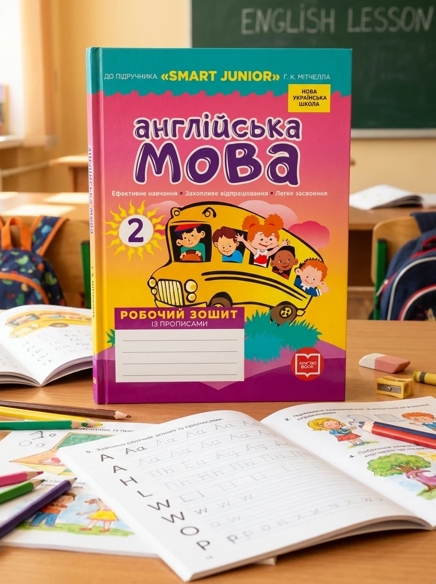 Англійська мова. 2 клас. Робочий зошит із прописами. До підручника Smart Junior Г.К. Мітчелла