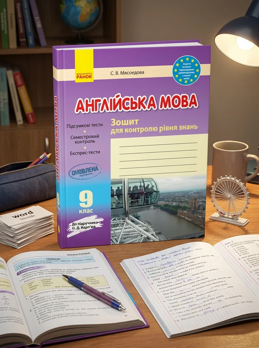 Англійська мова. 9 клас. Зошит для контролю рівня знань (до підруч. О. Д. Карп’юк)
