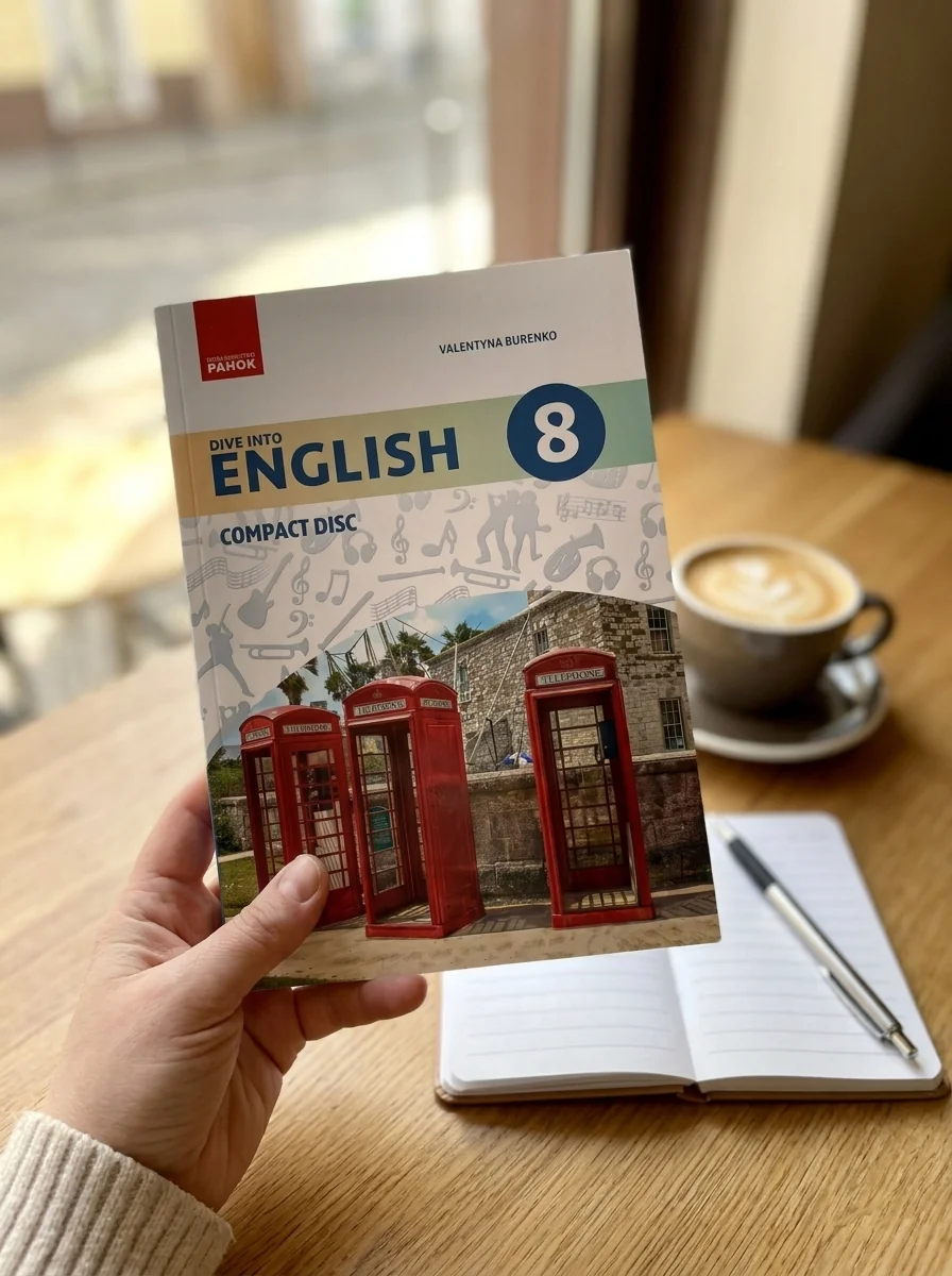 Англійська мова. Dive into English 8 клас. CD диск до підручника Буренко В.М. — Валентина Буренко, обкладинка