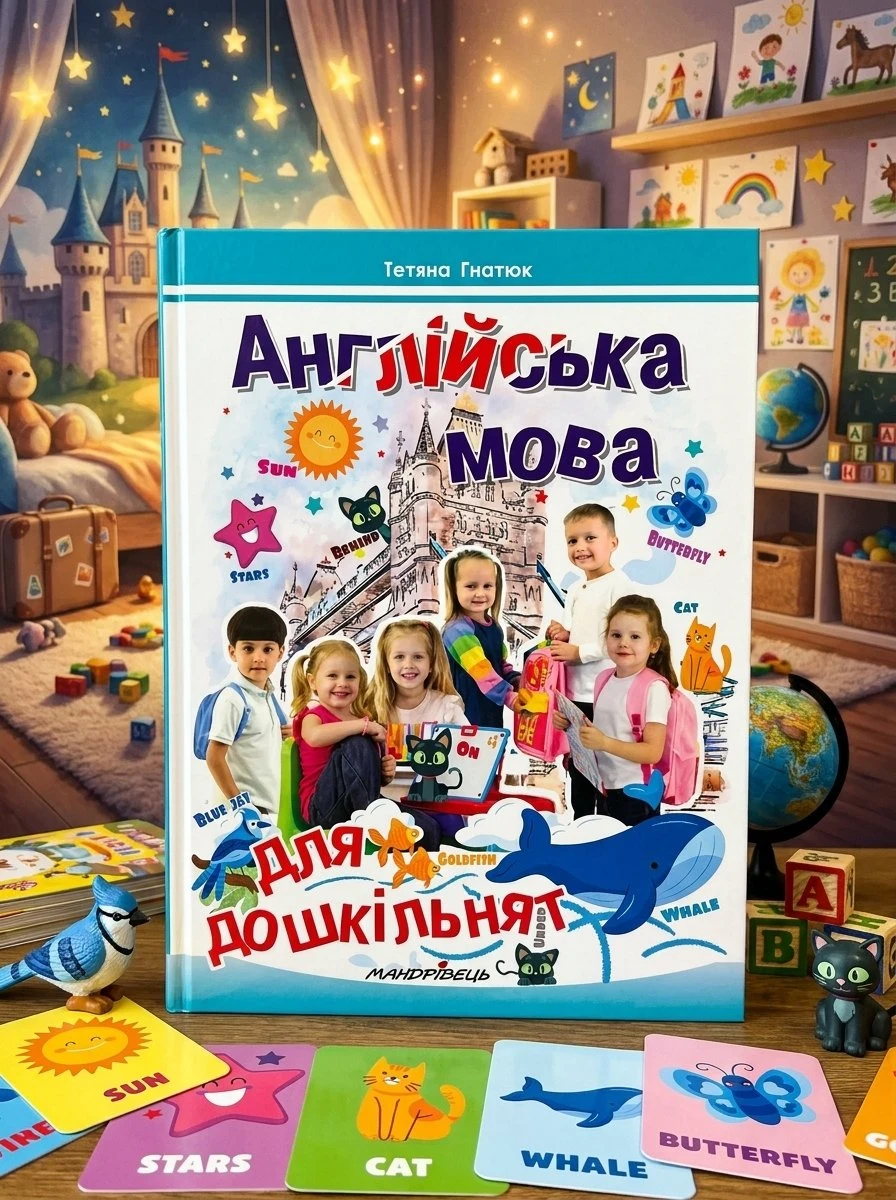 Англійська мова для дошкільнят: посібник - Тетяна Гнатюк, обкладинка