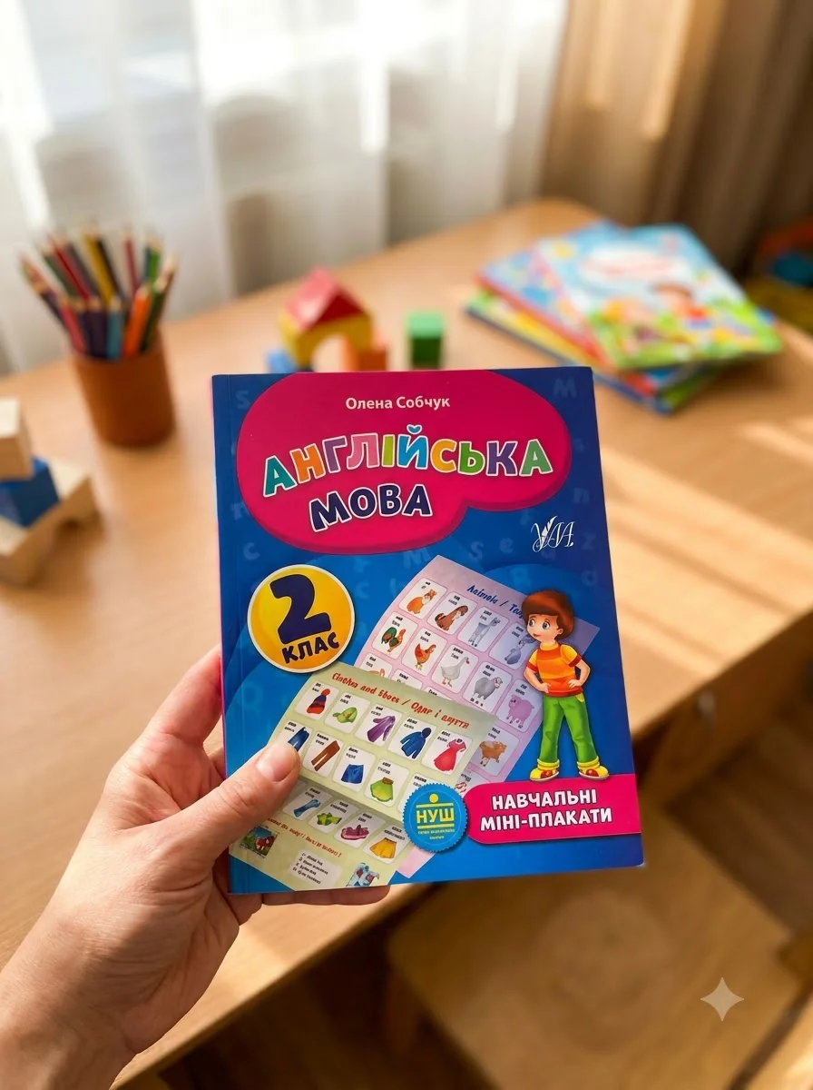 Англійська мова. Навчальні міні-плакати. 2 клас — Розвивальні книги