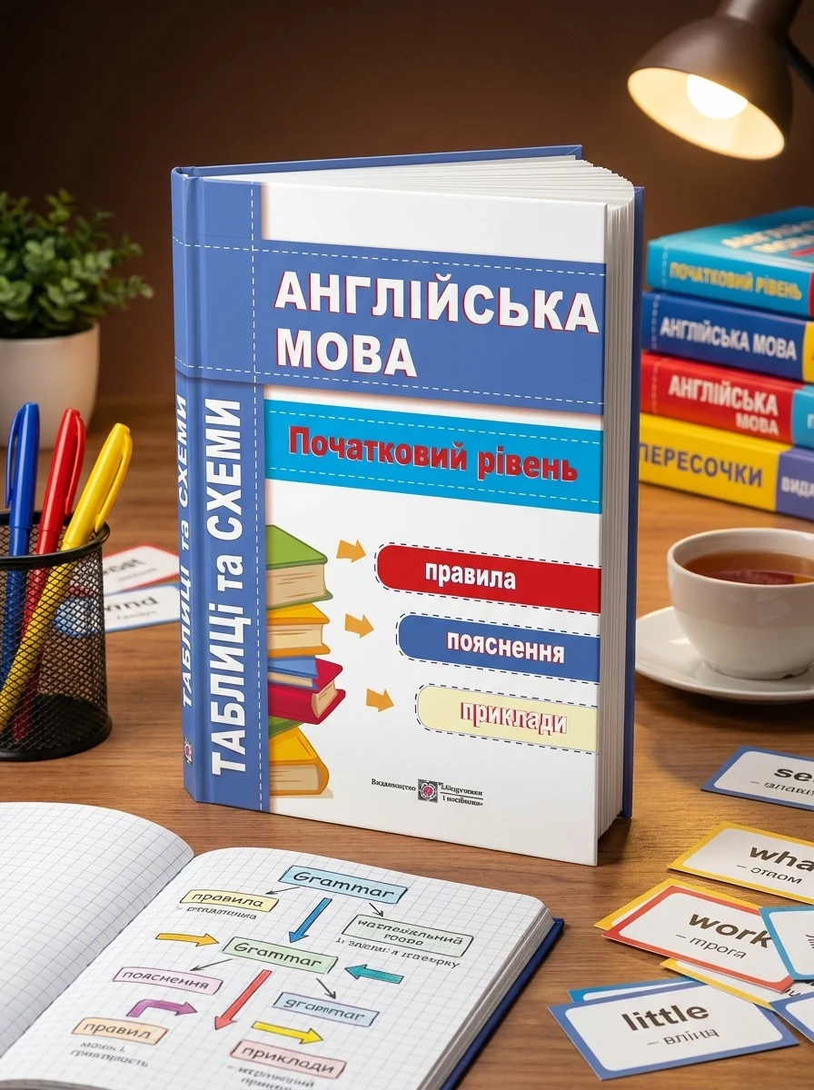 Англійська мова. Таблиці та схеми. Початковий рівень — Вивчення мов