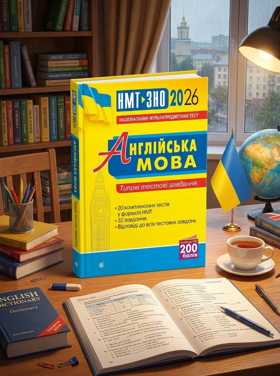 Англійська мова. Типові тестові завдання для підготовки до НМТ і ЗНО. 2026