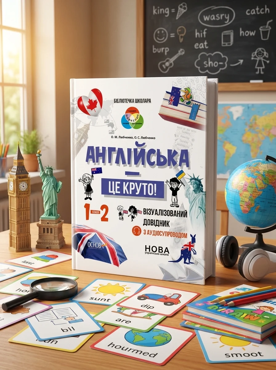 Англійська - це круто! Візуалізований довідник. 1-2 класи