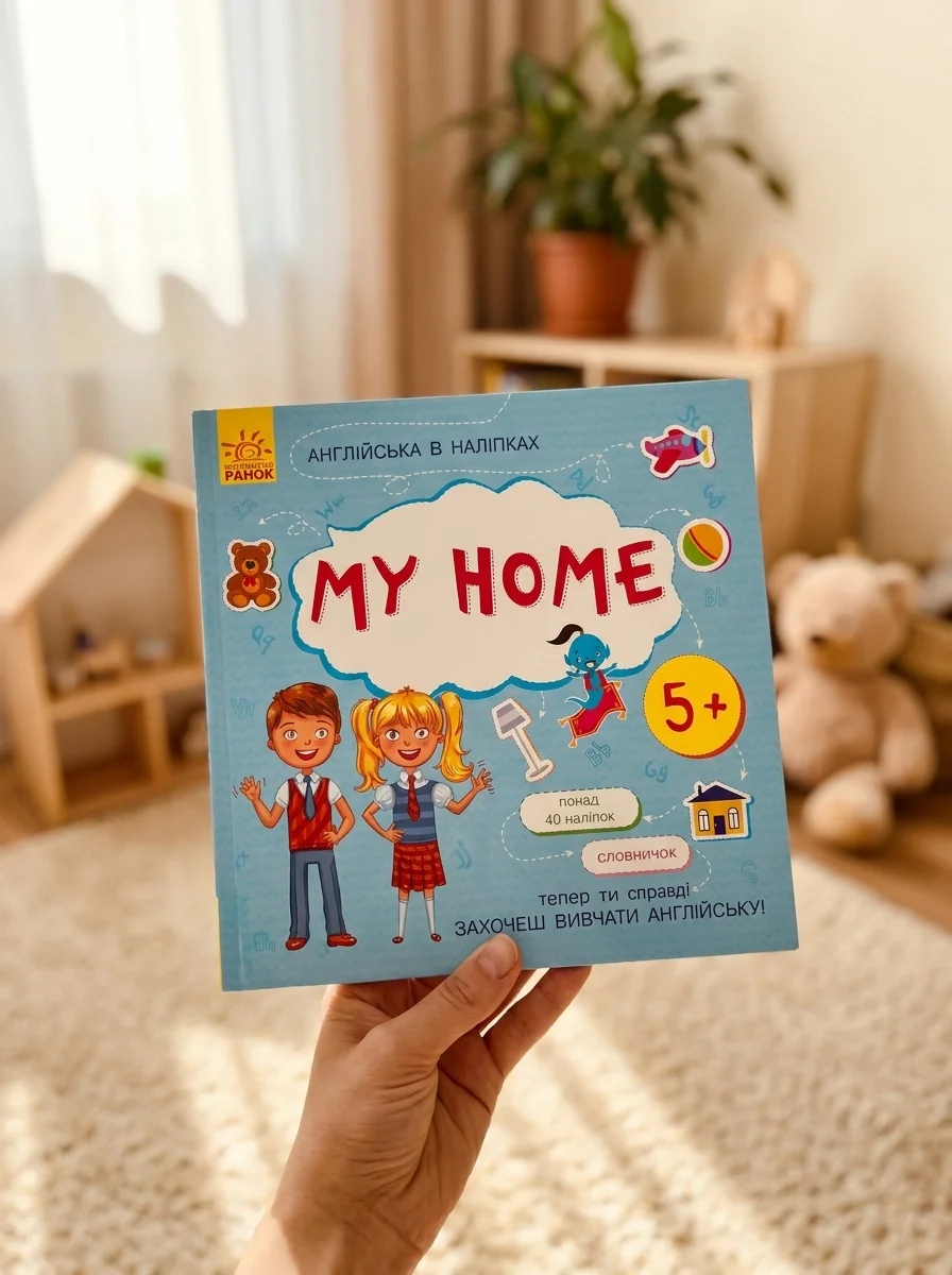 Англійська в наліпках. My Home — Розвивальні книги