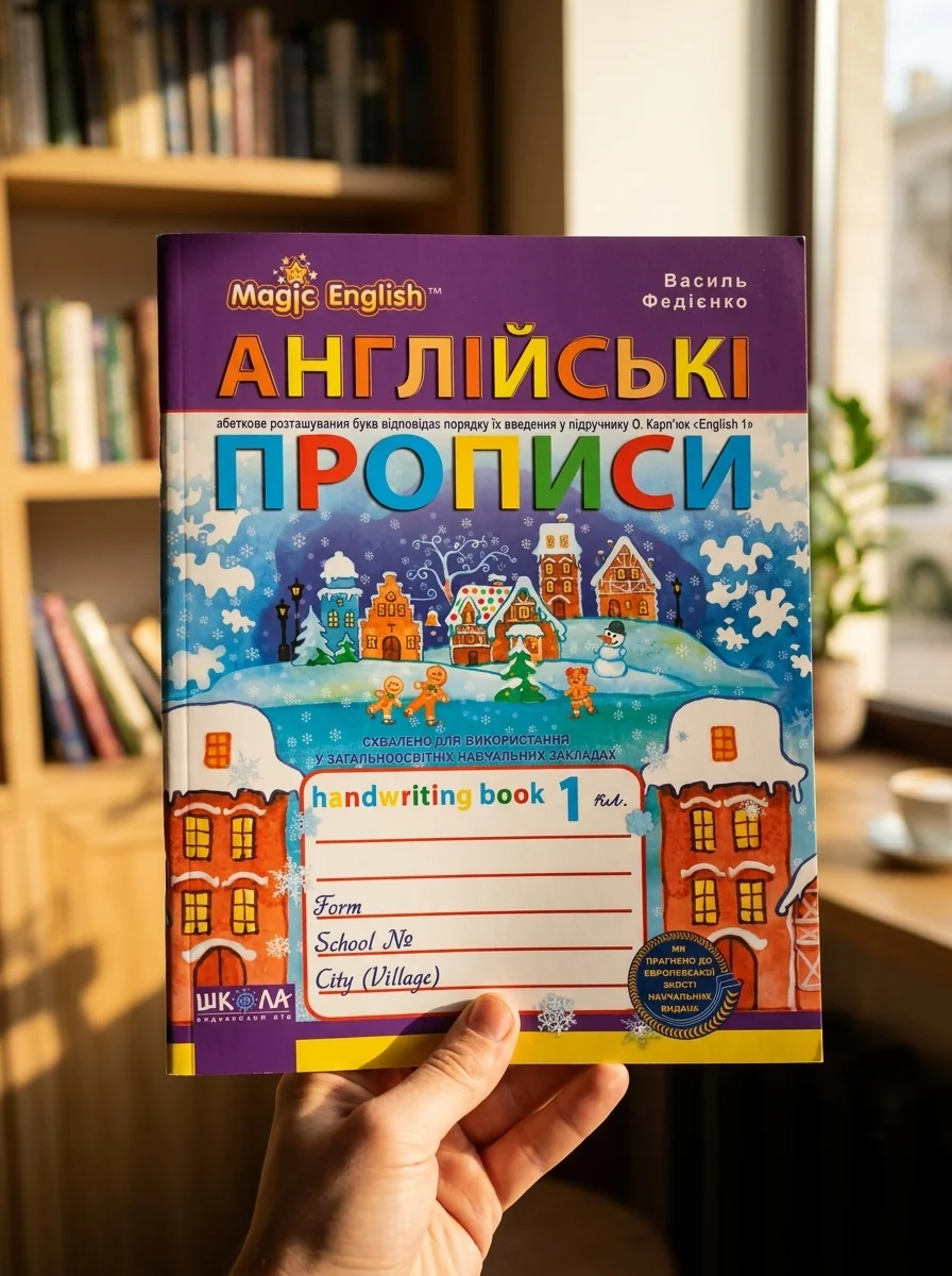 Англійські прописи. Прописний та друкований шрифти — Розвивальні книги