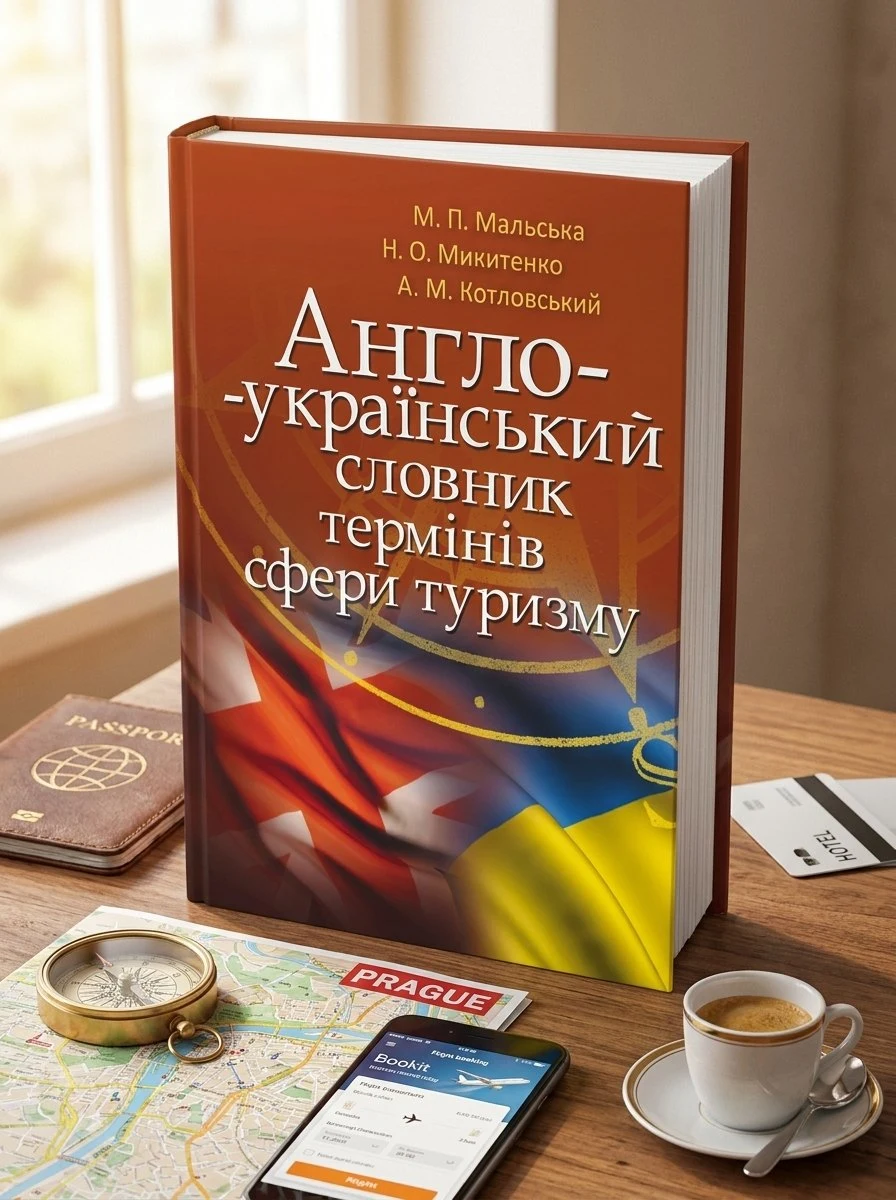 Англо-український словник термінів сфери туризму — Мальська М.П., обкладинка