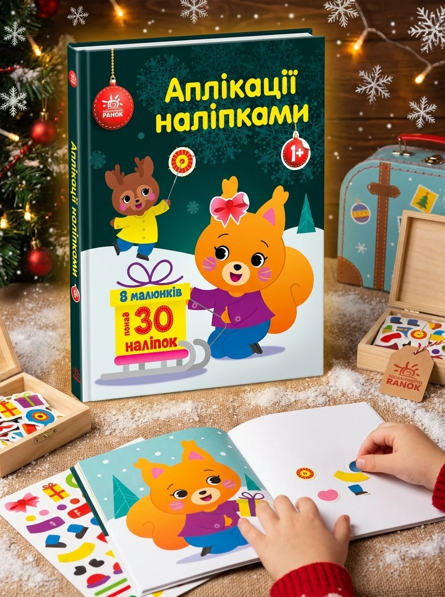 Аплікації наліпками. Білченя — Дитяча література