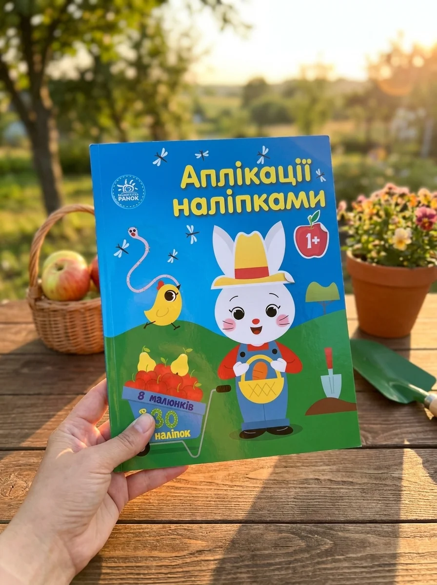 Аплікації наліпками: Ферма — Дитяча література