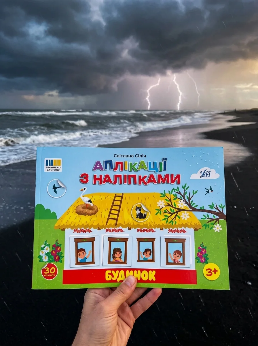 Аплікації з наліпками. Будинок — Дім, сім'я, релігія