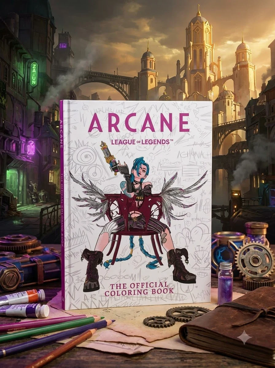 Arcane: The Official Coloring Book, обкладинка