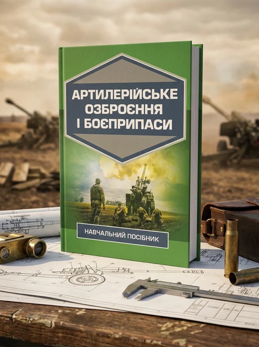 Артилерійське озброєння і боєприпаси — А. Й. Дерев’янчук, обкладинка