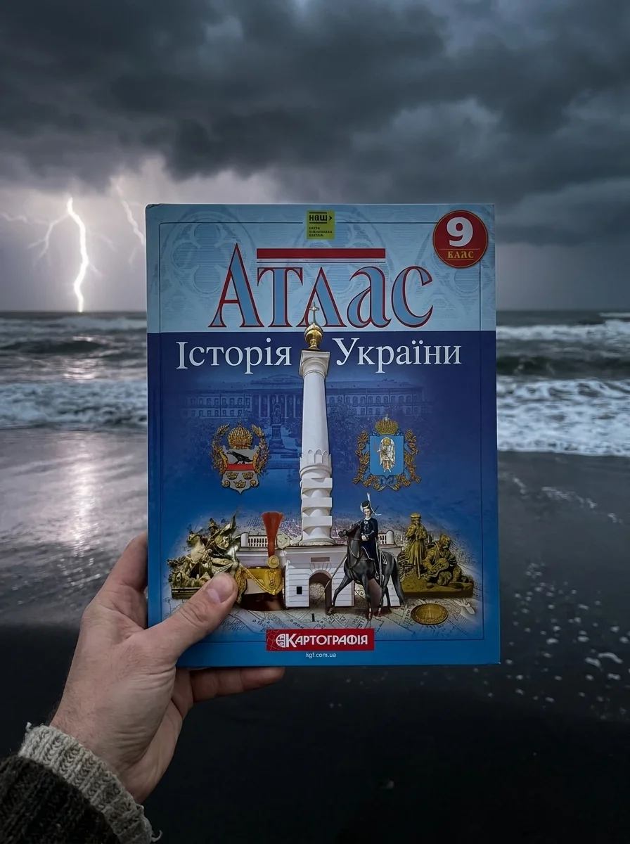 Атлас. 9 клас. Історія України.НУШ, обкладинка