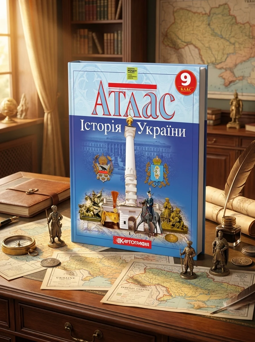 Атлас. 9 клас. Історія України.НУШ — Навчальна література
